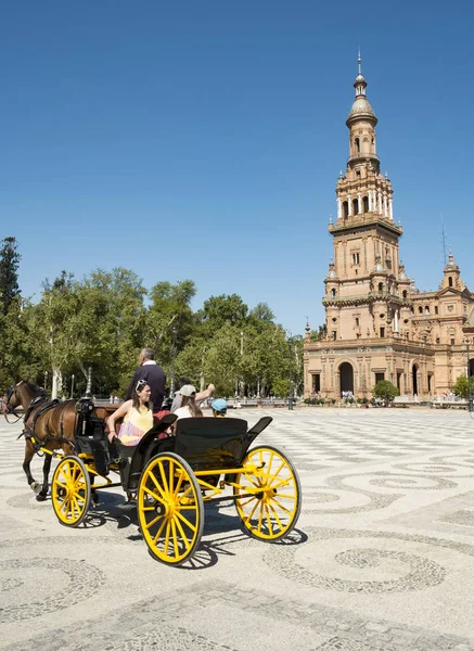 Přeprava v plaza espana — Stock fotografie