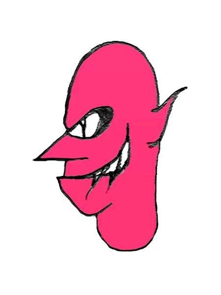 Ilustración de Carácter Cara del Diablo —  Fotos de Stock