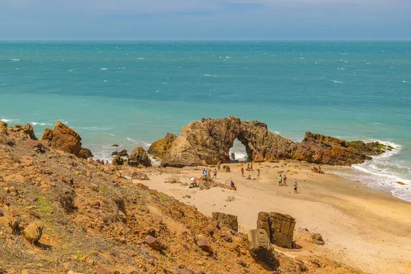 Hava Görüntüsü Pedra Furada Jericoacoara Brezilya