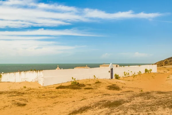 Cmentarz na plaży Jericoacoara Brazylii — Zdjęcie stockowe