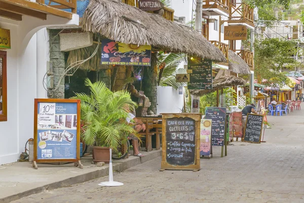 Street of Montanita Ecuador — Stock fotografie