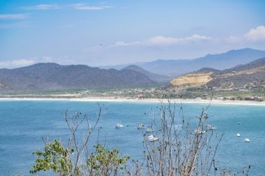 Havadan görünümü Puerto Lopez Ekvador