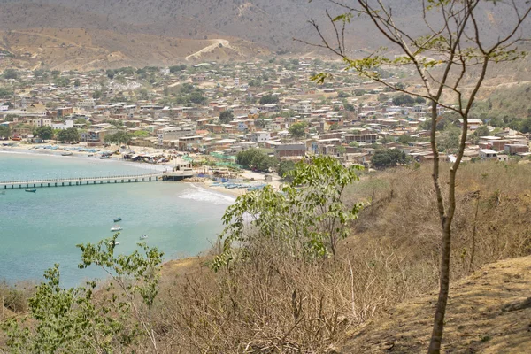 Vista aérea Puerto López Ecuador — Foto de Stock