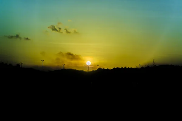 Edificio Industriale Silhouette Pernambuco Brasile — Foto Stock