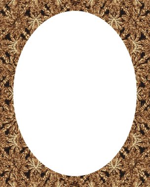 Daire çerçeve arka plan ile dekore edilmiş süslü Kenarlıklar