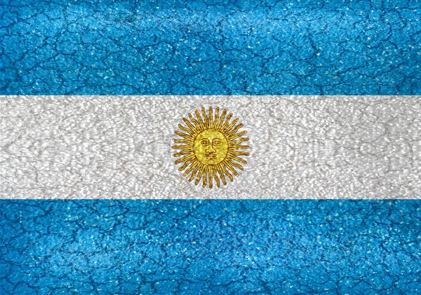 Bandiera Nazionale Argentina stile Grunge — Foto Stock