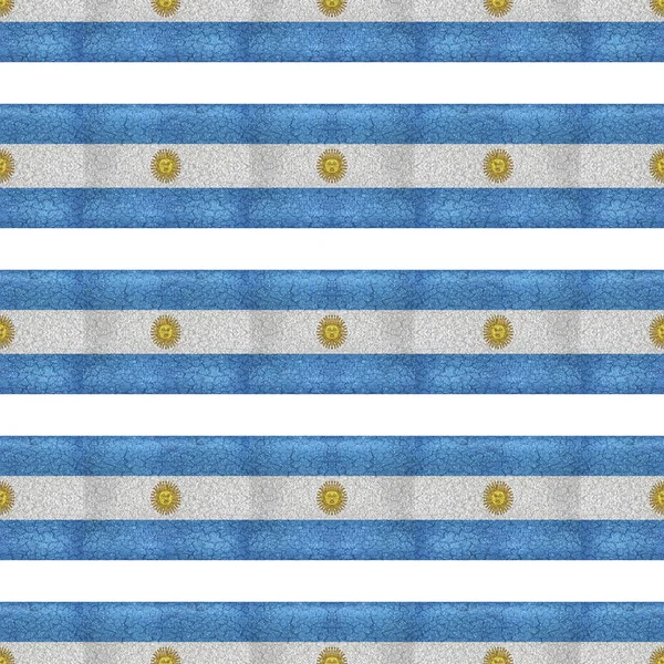 Grunge stijl Argentinië vlag strepen patroon — Stockfoto