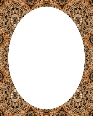 Daire çerçeve arka plan ile dekore edilmiş sınırları