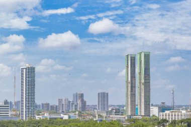 Havadan görünümü Cityscape Recife Brezilya