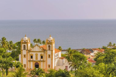 Dış Cephe antik Colonial kilise Olinda Brezilya