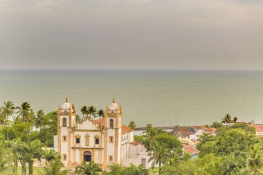 Dış Cephe antik Colonial kilise Olinda Brezilya