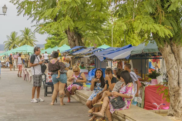 Gente en Street Fair Olinda, Brasil — Foto de Stock