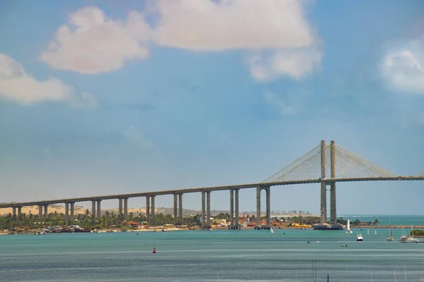 Wielki most nad Ocean Atlantycki Natal, Brazylia — Zdjęcie stockowe