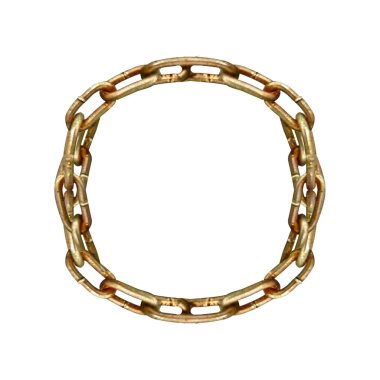 Beyaz arka plan üzerinde izole Circle Zinciri