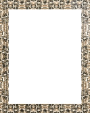 Bir şekilde dekore edilmiş kenarlıklı beyaz çerçeve