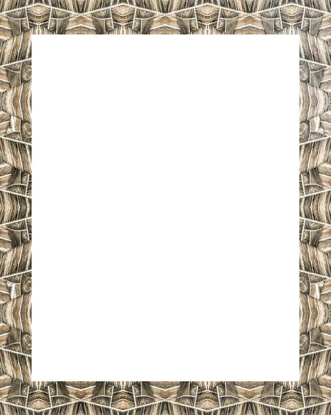 Bir şekilde dekore edilmiş kenarlıklı beyaz çerçeve