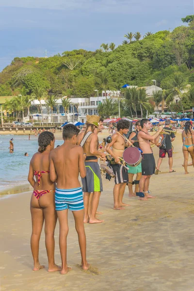 Persone a Beach in Pipa, Brasile — Foto Stock