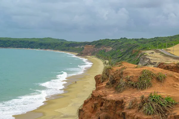 Letecká Seascape scénu Pipa Brazílie — Stock fotografie