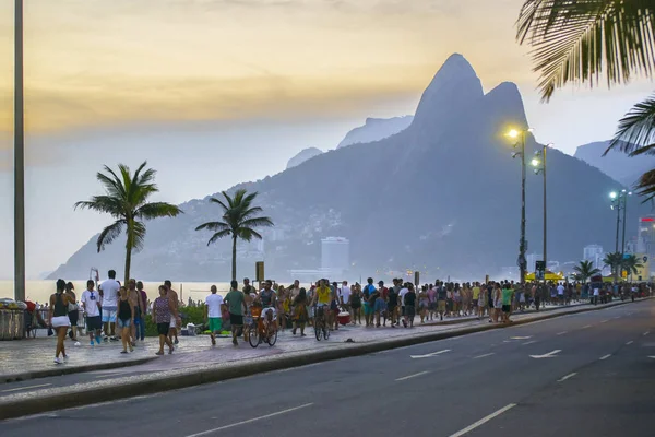 Ipanema Calçada Rio de Janeiro Brasil — Fotografia de Stock