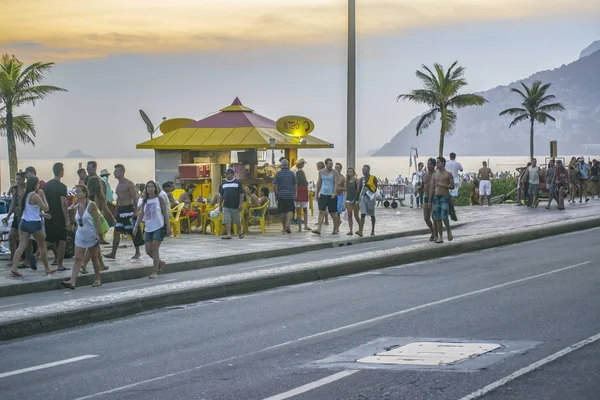 Ipanema Sidewalk Rio de Janeiro Brazil — Stok fotoğraf