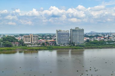 Pencere uçaktan Guayaquil havadan görünümü