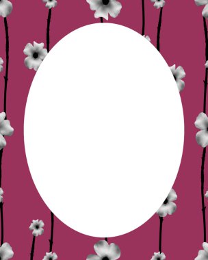 Daire çerçeve arka plan ile dekore edilmiş sınırları