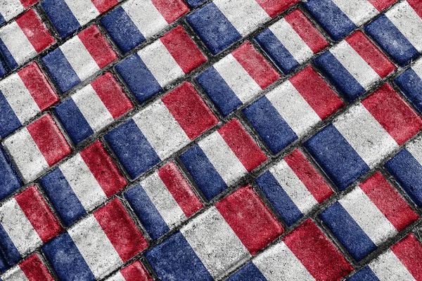 Frankreich flagge urban grunge pattern — Stockfoto