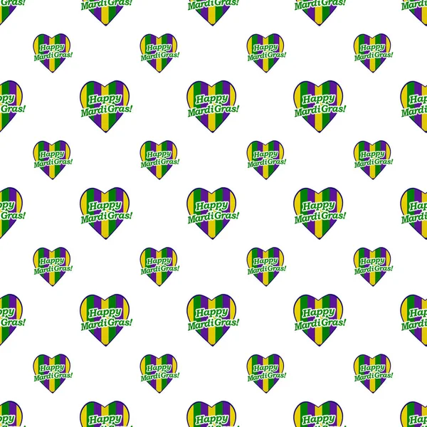 Happy Mardi Gras Logo Pattern – stockfoto