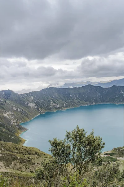 Quilotoa-tó, Latacunga Ecuador — Stock Fotó