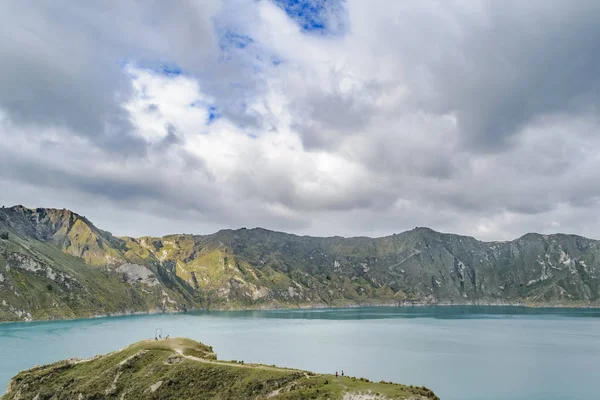 Quilotoa jezioro, Ekwador Latacunga — Zdjęcie stockowe