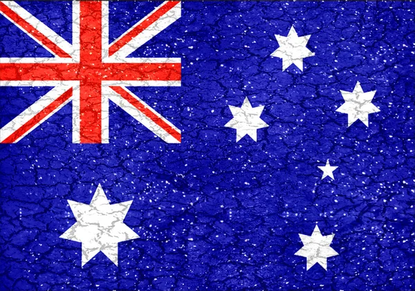 グランジ スタイル オーストラリア国旗 — ストック写真