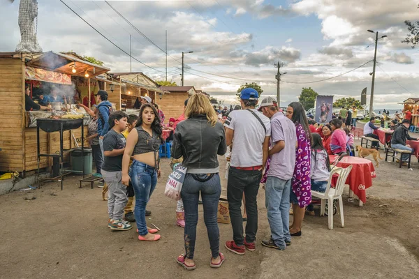 Уличный рынок Панесильо Кито Эквадор — стоковое фото