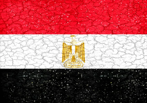 Grunge stil Egypten flagga — Stockfoto