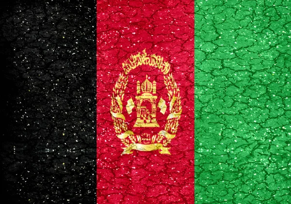 Afghánistán Grunge styl státní vlajka — Stock fotografie