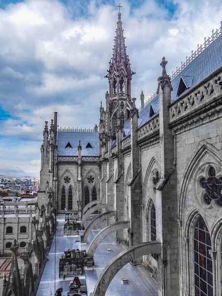 Basilique San Juan Cathédrale Quito Équateur — Photo