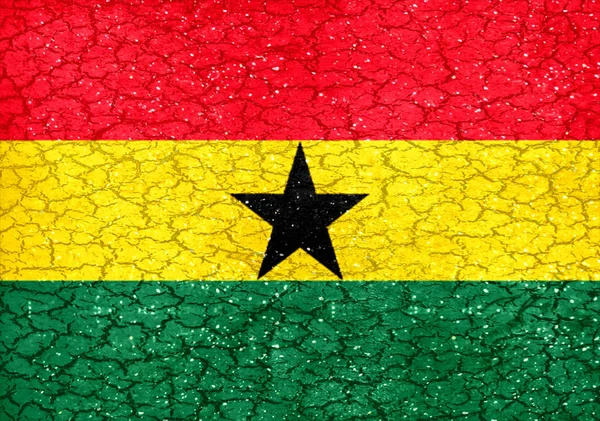 Ghana Grunge Flag — Stock Photo, Image