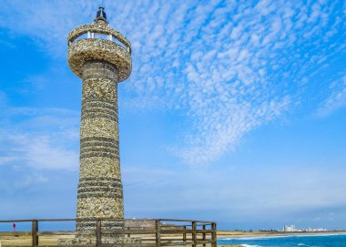 Salinas Lighthouse at La Chocolatera Viewpoint Ecuador