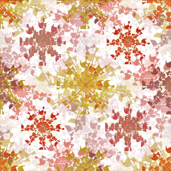 Stylized Floral Collage Seamless Pattern — Stock Photo, Image