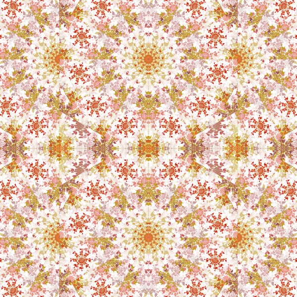 Stylized Floral Collage Seamless Mosaic — Stock Photo, Image