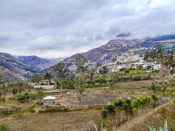 Andean Scene at Alausi Town, Ecuador — Stock Photo, Image