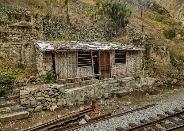 Railroad at Nariz del Diablo Trip Alausi Ecuador — Stok fotoğraf