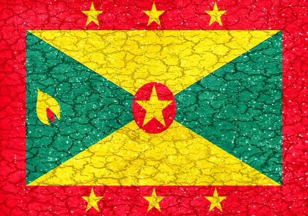 Grenada Grunge Flag — Stock Photo, Image