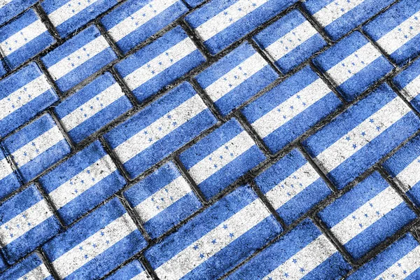 Honduras flaggen urban grunge pattern — Stockfoto