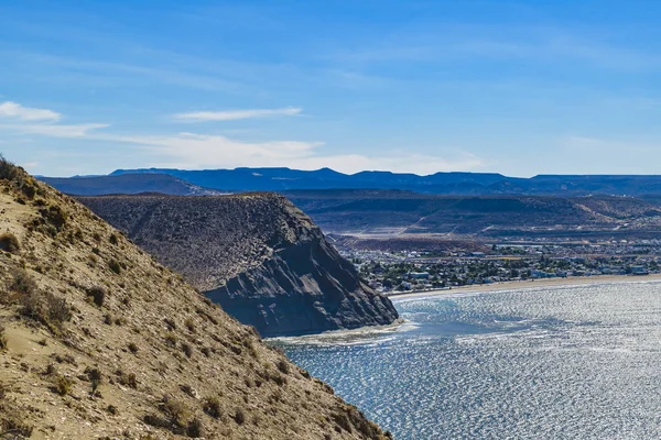 Vista del paisaje desde el mirador de Punta del Márquez, Chubut, Argenti — Foto de Stock