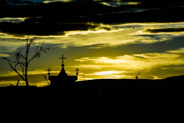 Az argentin, Santa Cruz, az út szélén lévő Graves — Stock Fotó