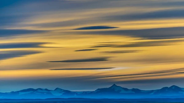 Patagonien Landschaft Sonnenuntergang Szene, Argentinien — Stockfoto