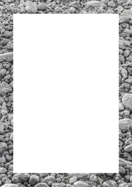 Белая рамка с украшенными границами — стоковое фото