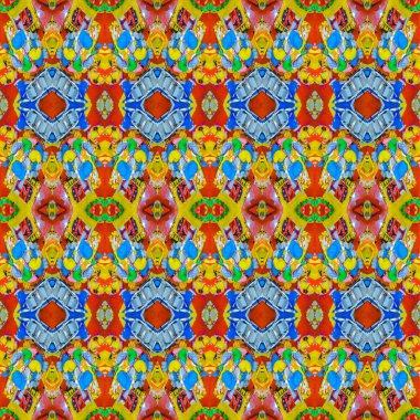 Çok renkli Modern kolaj Seamless Modeli