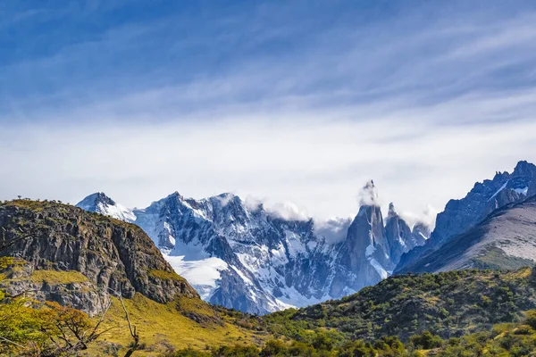 Snowy Andes Mountains, El Chalten, Argentina — Zdjęcie stockowe