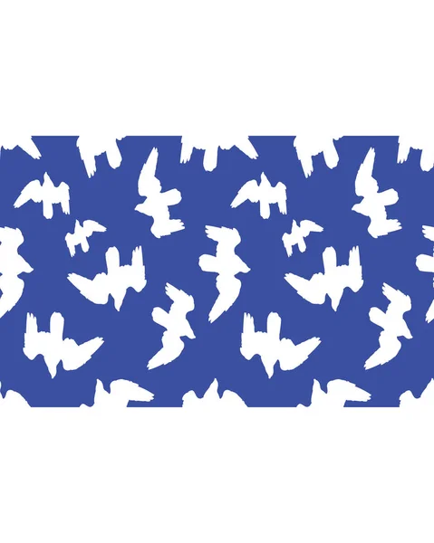 鳥のパターン線でひな形の背景 — ストック写真